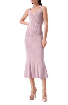 Женский топ из вискозы NINA RICCI розового цвета, арт. 25PMPU006/ML0569 | Фото 2 (Драгоценные камни: Проставлено; Материал внешний: Вискоза; Материал сплава: Проставлено; Стили: Романтичный; Кросс-КТ: костюм; Рукава: На бретелях; Длина (для топов): Стандартные)