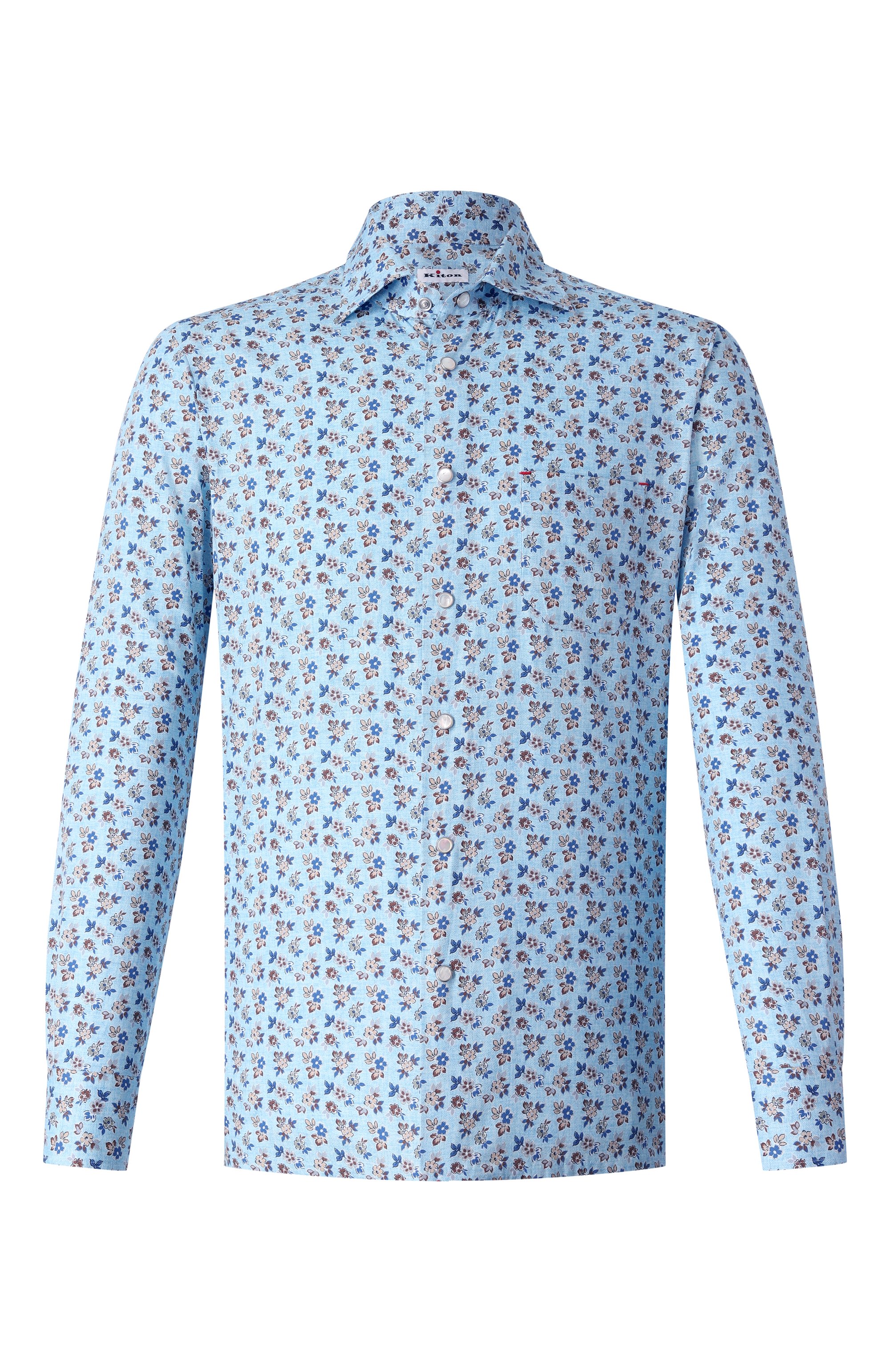 Хлопковая рубашка KITON, арт. UMCNERCH0927601, фото 1