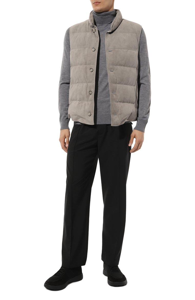 Мужские текстильные кроссовки KITON черного цвета, арт. USSA165N0093903 | Фото 2 (Драгоценные камни: Проставлено; Материал внутренний: Натуральная кожа, Текстиль; Материал сплава: Проставлено; Материал внешний: Текстиль; Подошва: Массивная; Стили: Классический; Материал утеплителя: Без утеплителя; Кросс-КТ: Низкие)