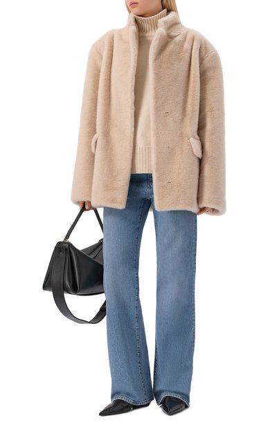 Шуба FLASHIN бежевого цвета по цене 75000 руб., арт. FF25CCOU, фото 2 Шуба FLASHIN, арт. FF25CCOU, фото 2