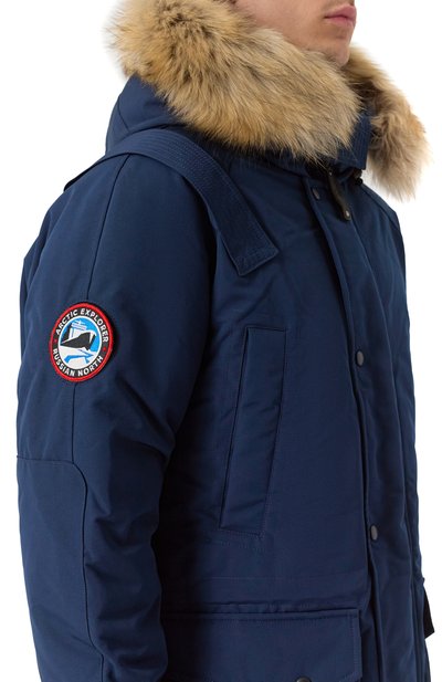 Пуховик с отделкой из енота ARCTIC EXPLORER, арт. CHILL_NAVY, фото 5