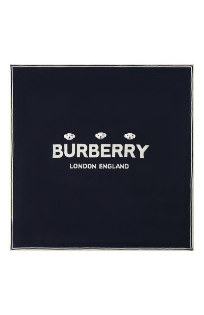 Шерстяное одеяло BURBERRY темно-синего цвета по цене 69950 руб., арт. 8017912, фото 3 Шерстяное одеяло BURBERRY, арт. 8017912, фото 3