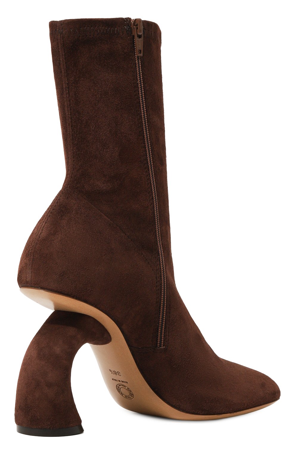 Замшевые ботильоны DRIES VAN NOTEN коричневого цвета по цене 74850 руб., арт. WS242-1146-H95/153, фото 5 Замшевые ботильоны DRIES VAN NOTEN, арт. WS242-1146-H95/153, фото 5