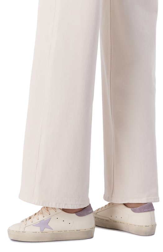 Кожаные кеды Hi Star Golden Goose Deluxe Brand GWF00118.F007537 Кремовый  GWF00118.F007537 Фото 2