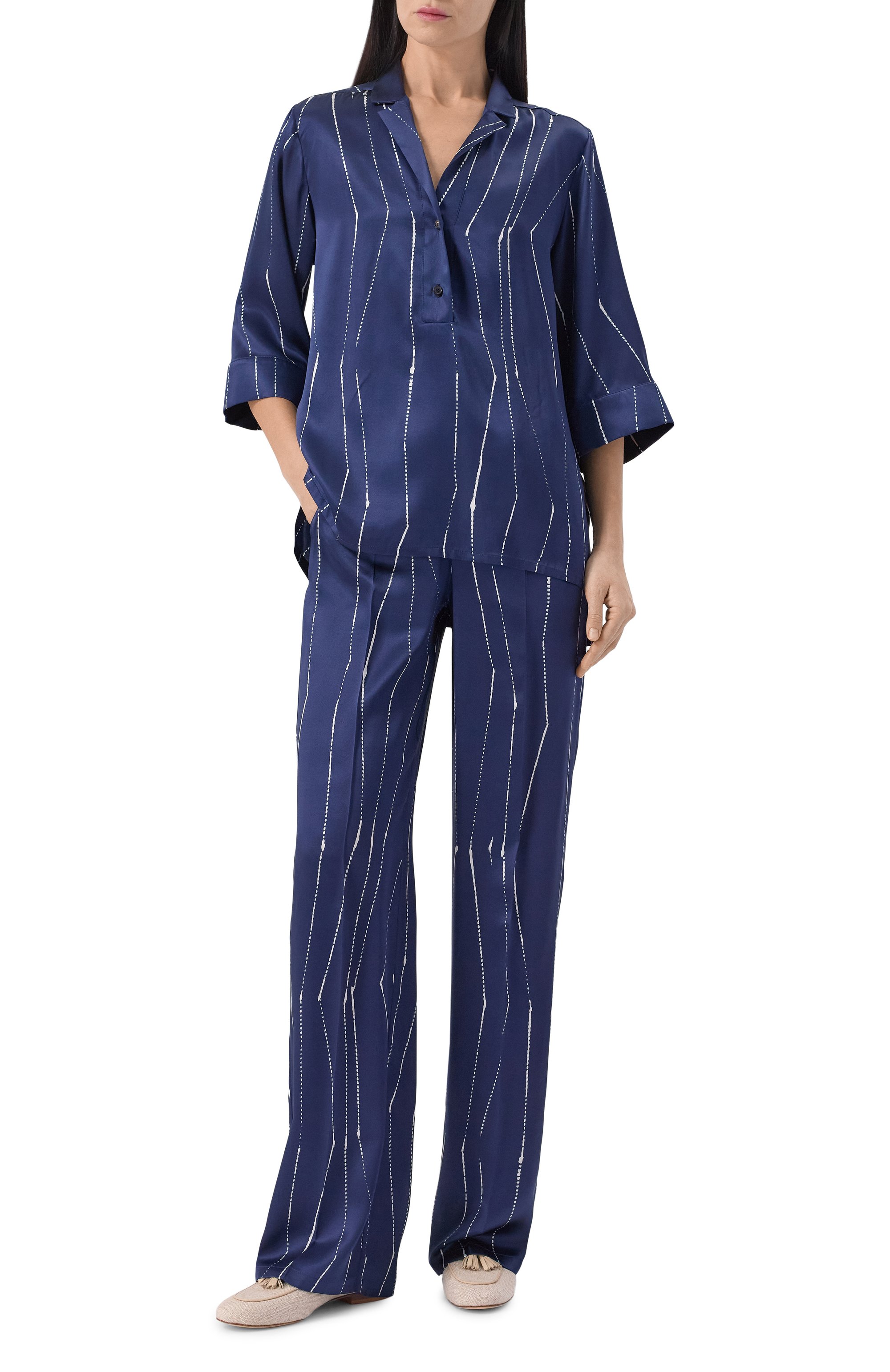 Текстильные лоферы KITON, арт. D59804N0144502, фото 3