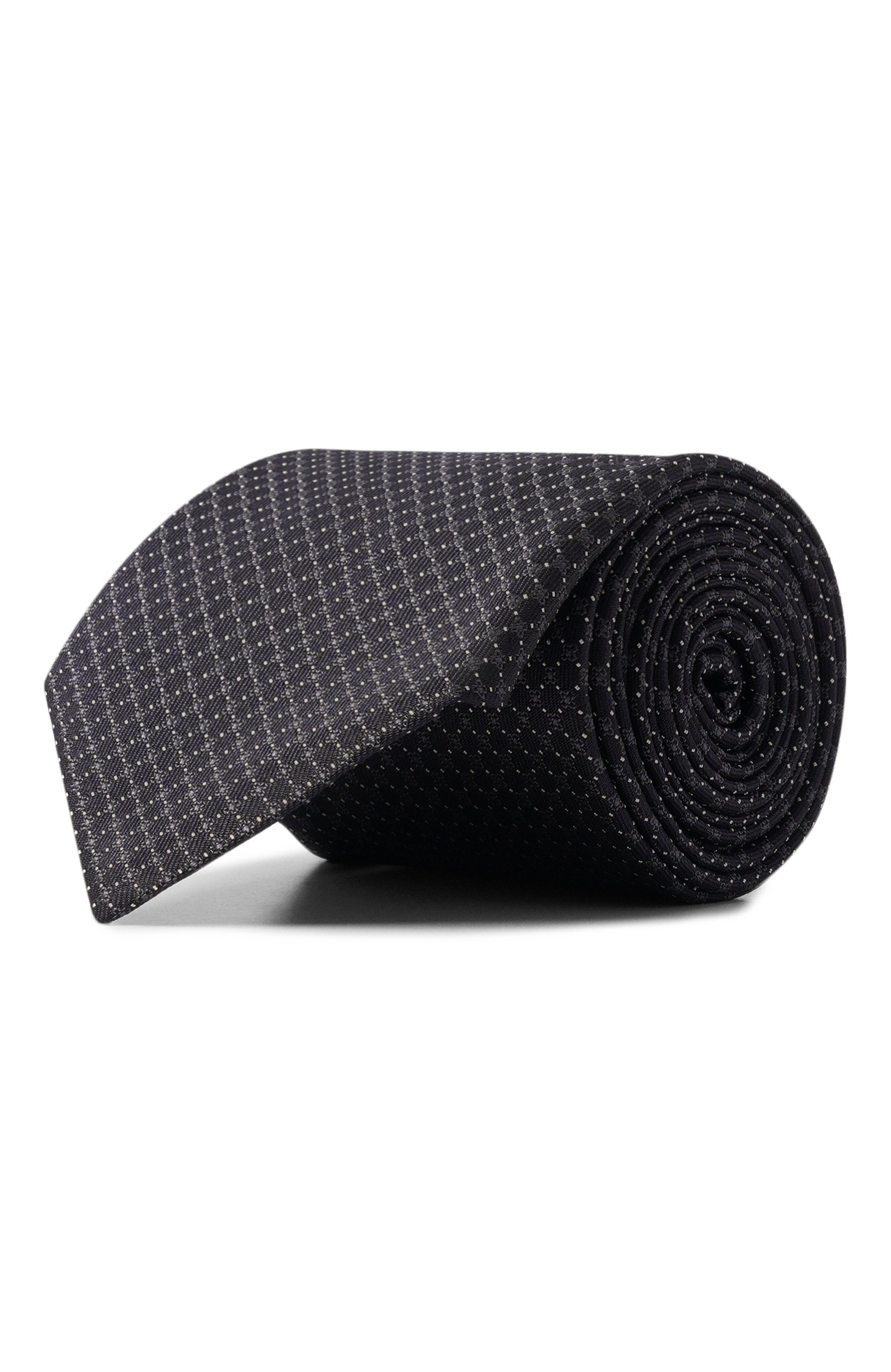 Шелковый галстук CANALI темно-серого цвета по цене 21450 руб., арт. 18/HJ04702, фото 1 Шелковый галстук CANALI, арт. 18/HJ04702, фото 1