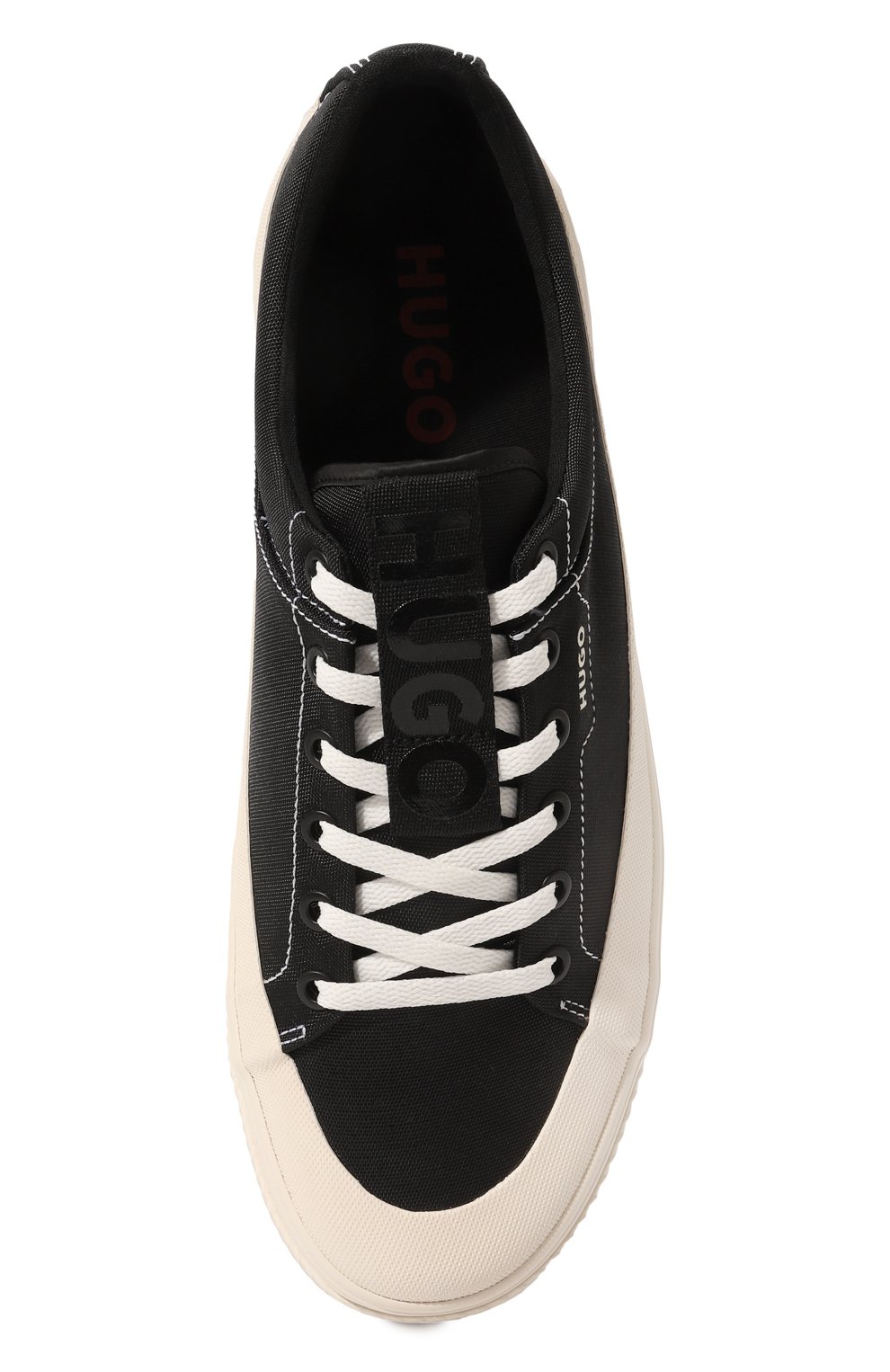 Текстильные кеды HUGO черного цвета по цене 11800 руб., арт. 50474925, фото 6 Текстильные кеды HUGO, арт. 50474925, фото 6