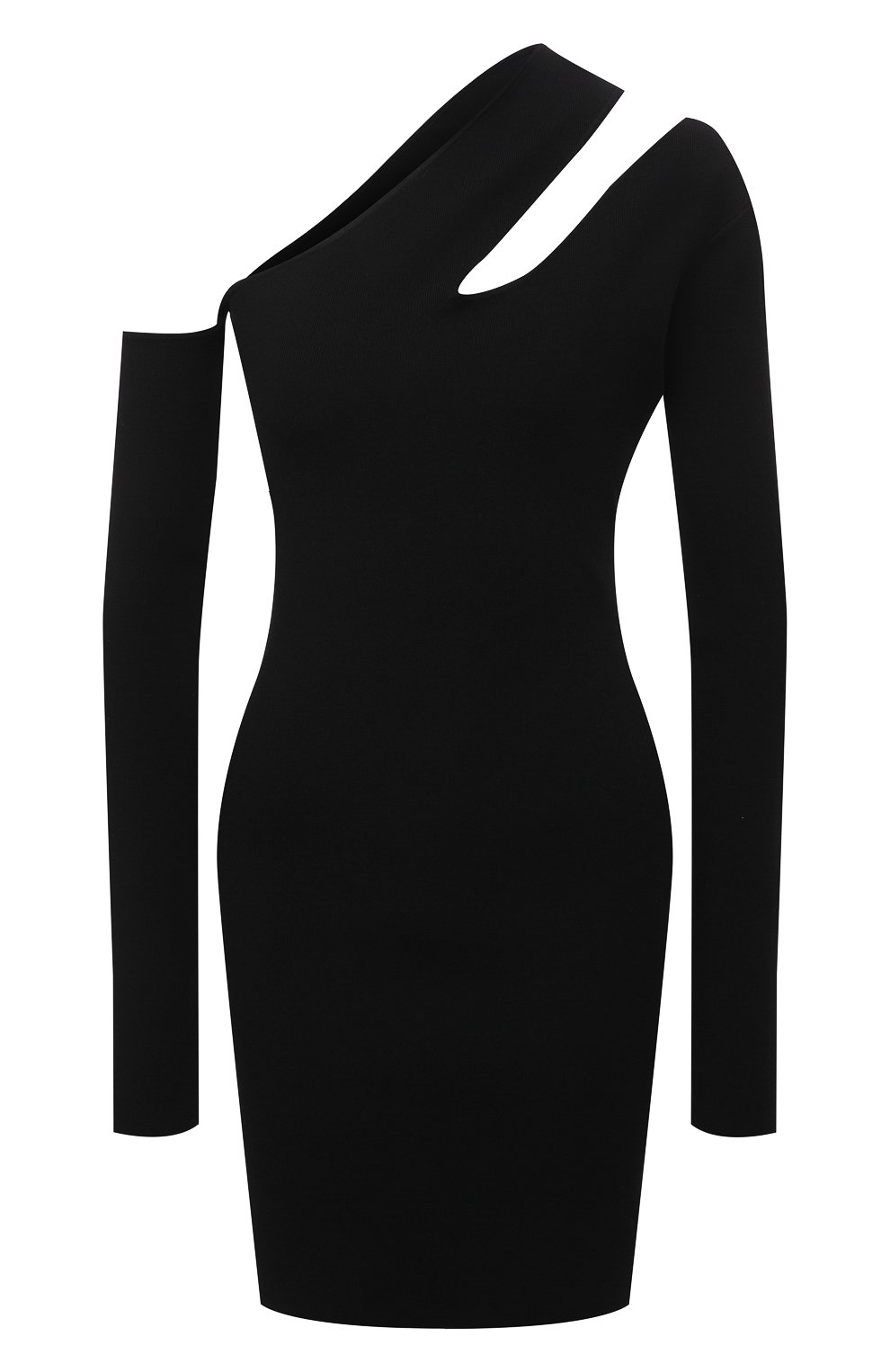 Платье из вискозы NANUSHKA, арт. SHANI_BLACK_C0MPACT VISC0SE KNIT, фото 1