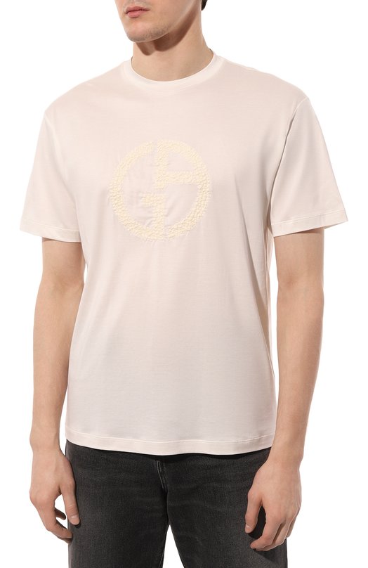 Футболка Giorgio Armani 3RSM76/SJMGZ Кремовый  3RSM76/SJMGZ Фото 3