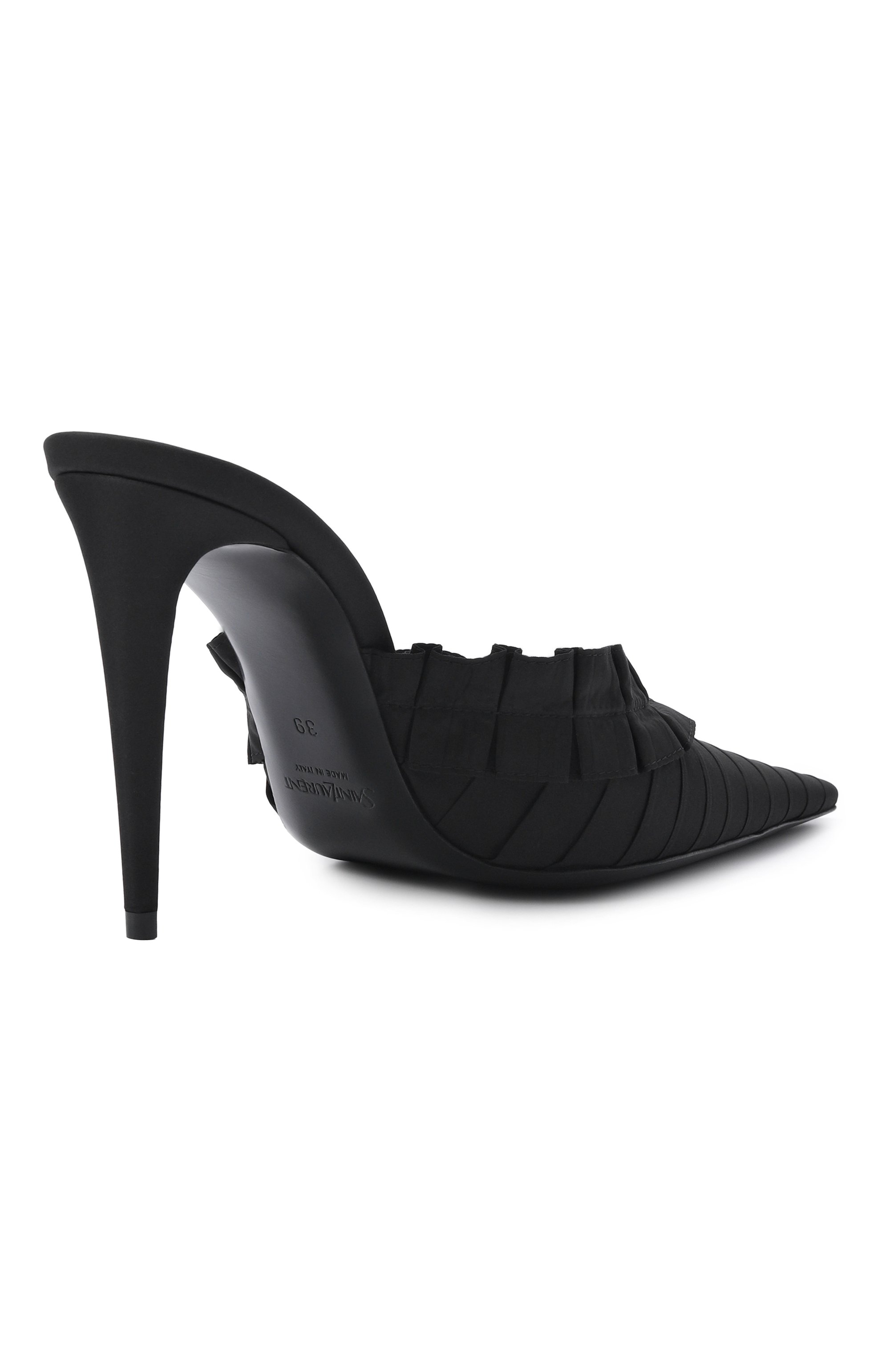 Текстильные мюли madeleine 100 SAINT LAURENT, арт. 870492/AAGJ0, фото 5
