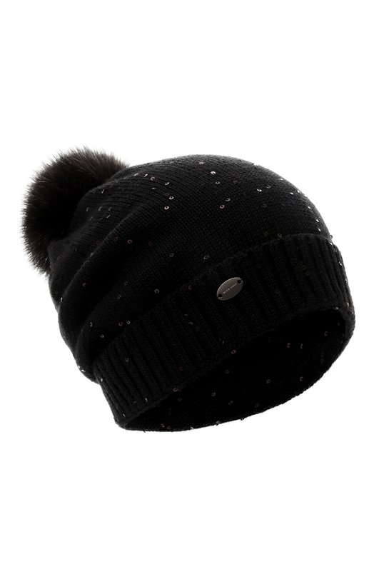 Шапка из кашемира и шелка Black Sable BS-47CC15 Чёрный BS-47CC15