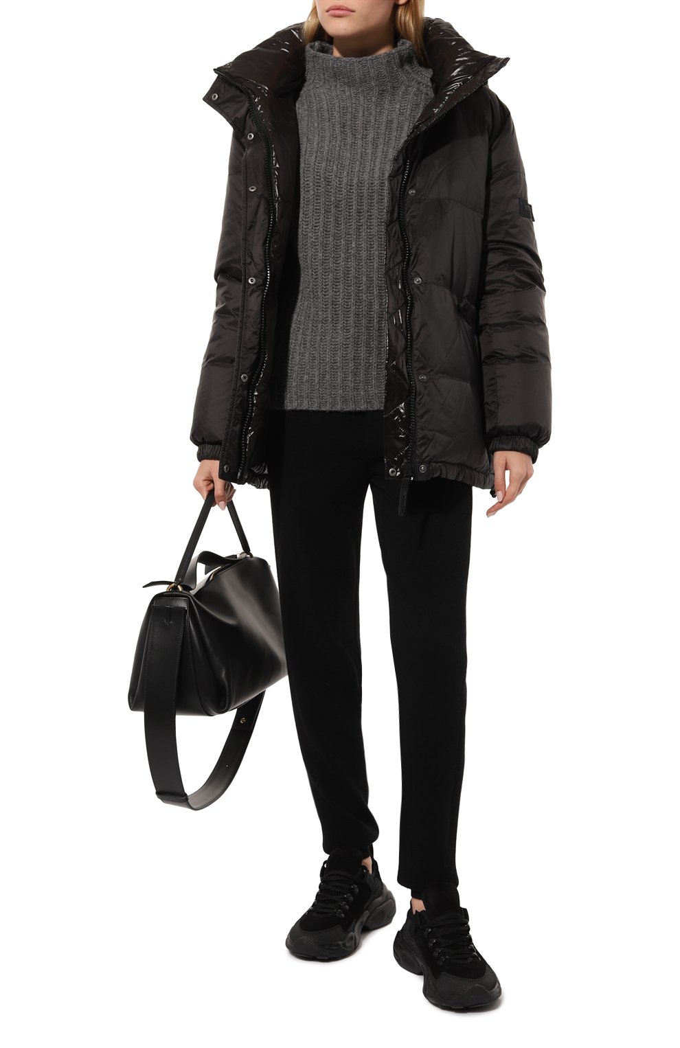 Кашемировые джоггеры FREEAGE черного цвета по цене 48500 руб., арт. FWW1910613BK, фото 2 Кашемировые джоггеры FREEAGE, арт. FWW1910613BK, фото 2