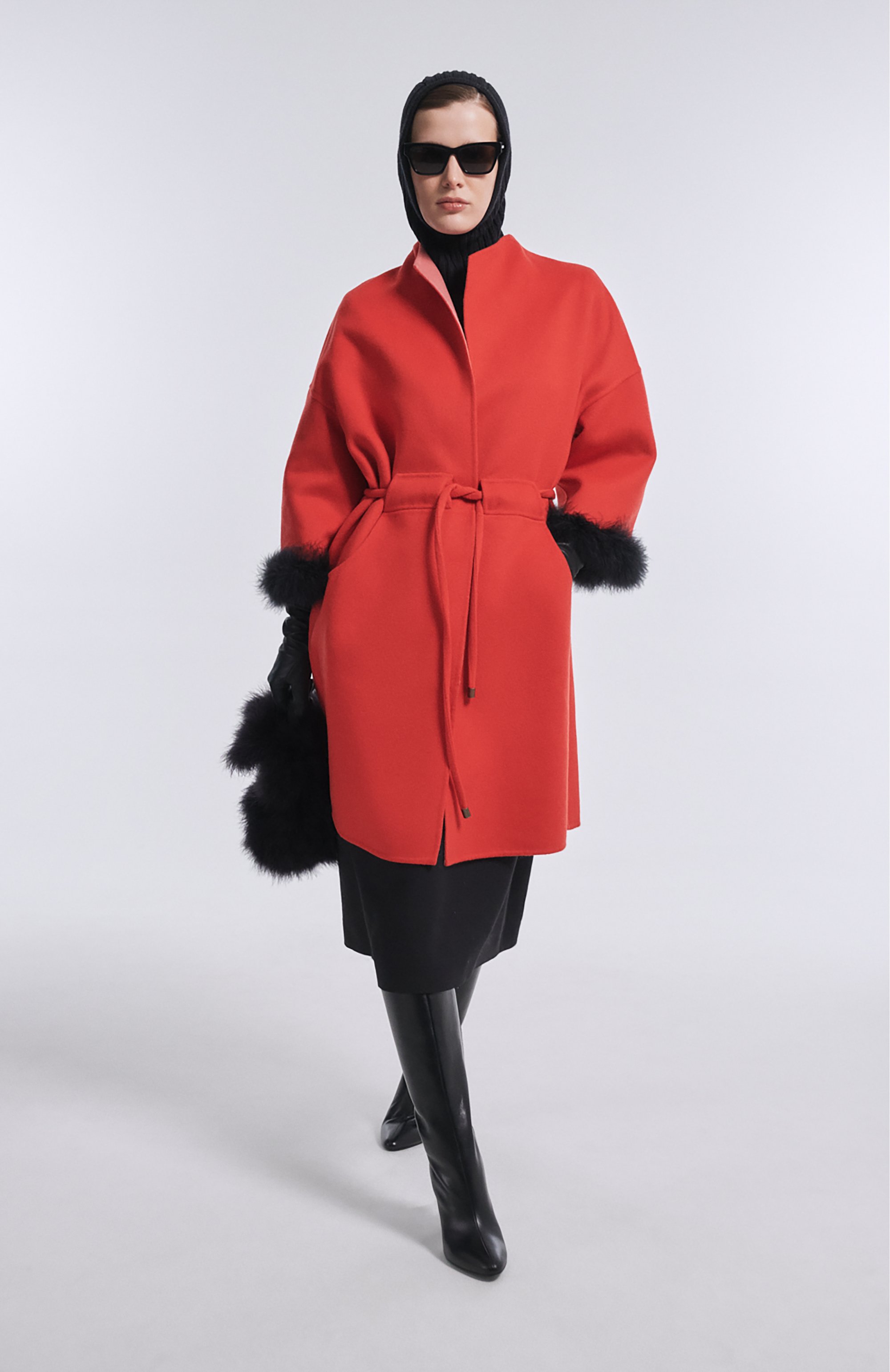 Платье из шерсти и шелка VALENTINO, арт. 8B3VAJJ0/1CF, фото 5