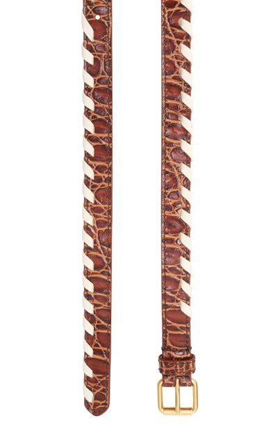 Кожаный ремень DRIES VAN NOTEN, арт. 252-011402-592, фото 3