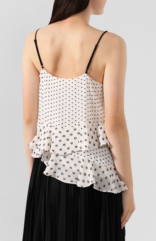 Топ из вискозы Diane Von Furstenberg Чёрный, белый, фото 4