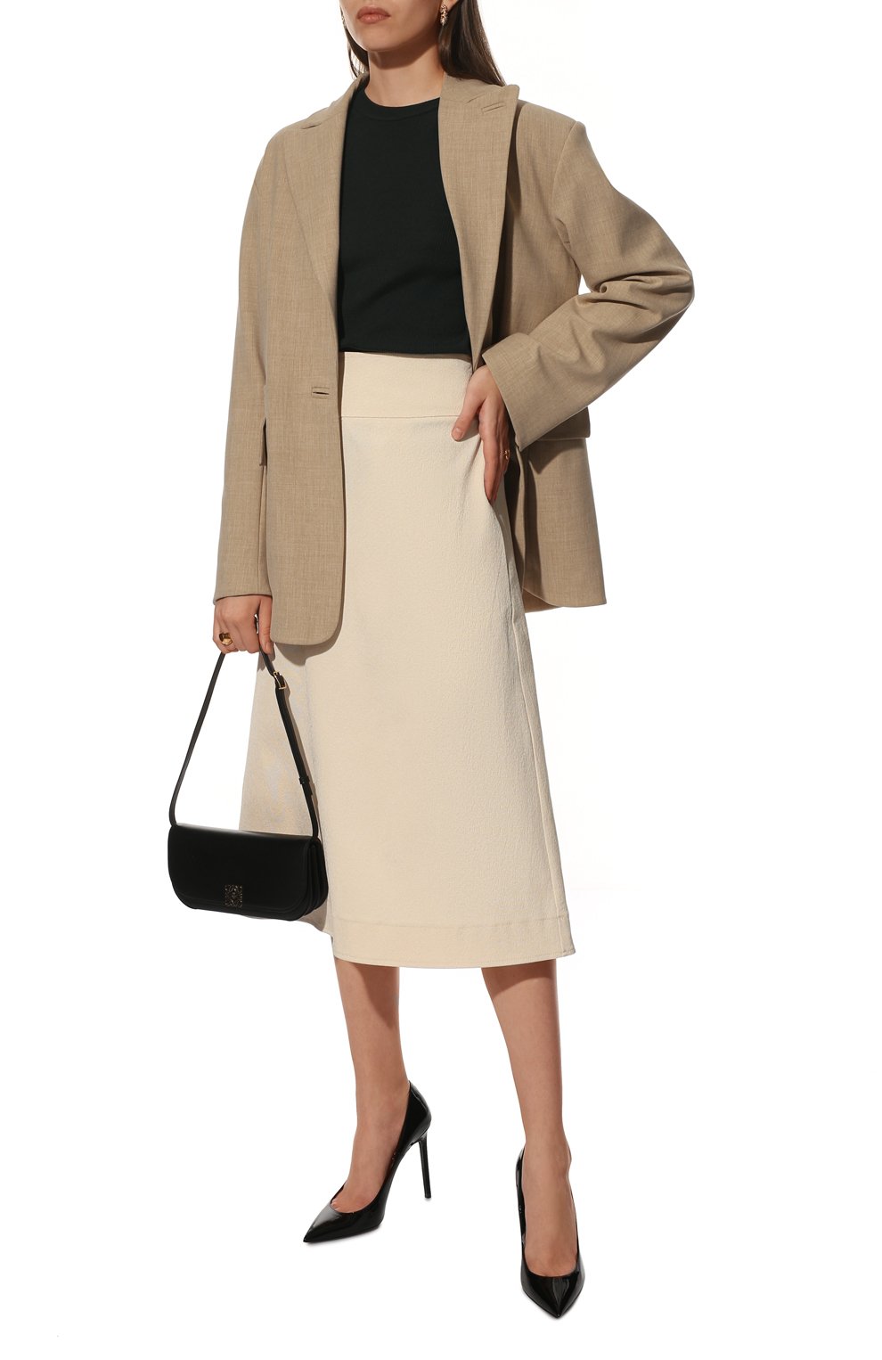 Юбка из вискозы и хлопка JIL SANDER, арт. JSPU725017-WU393008, фото 2