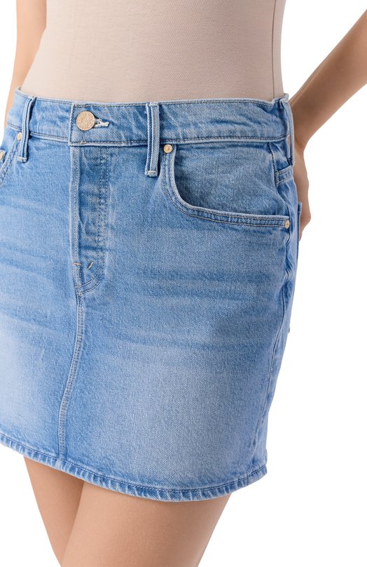 Джинсовая юбка Mother 9441-1409 Голубой  9441-1409 Фото 5