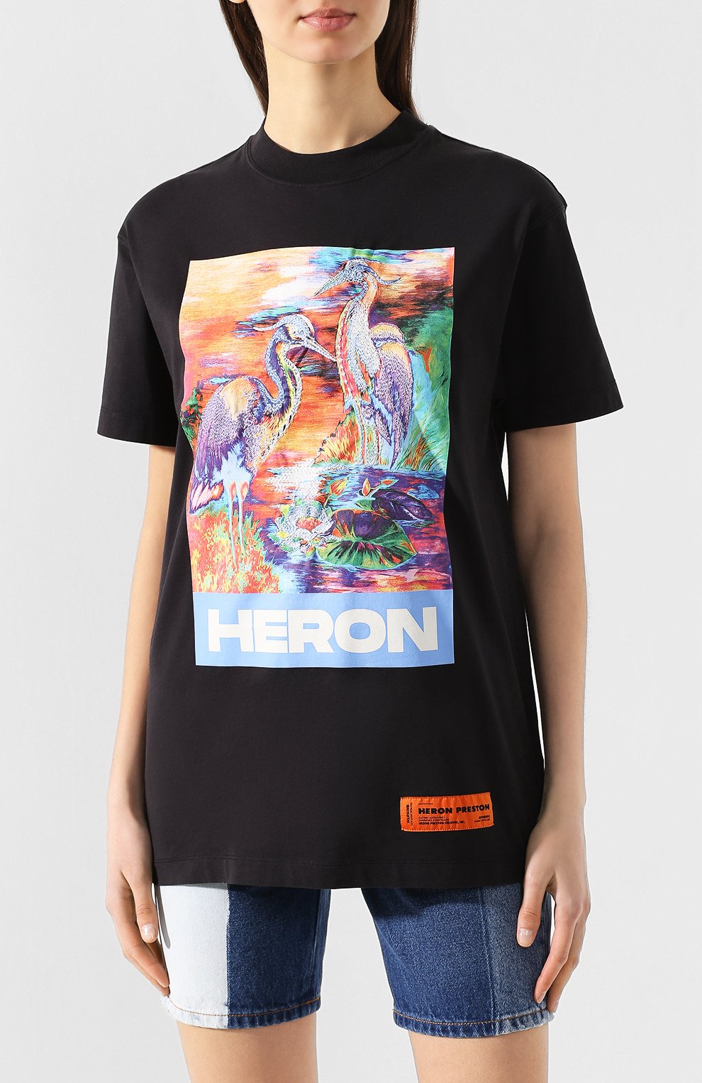 Хлопковая футболка HERON PRESTON, арт. HWAA015R209140131088, фото 3