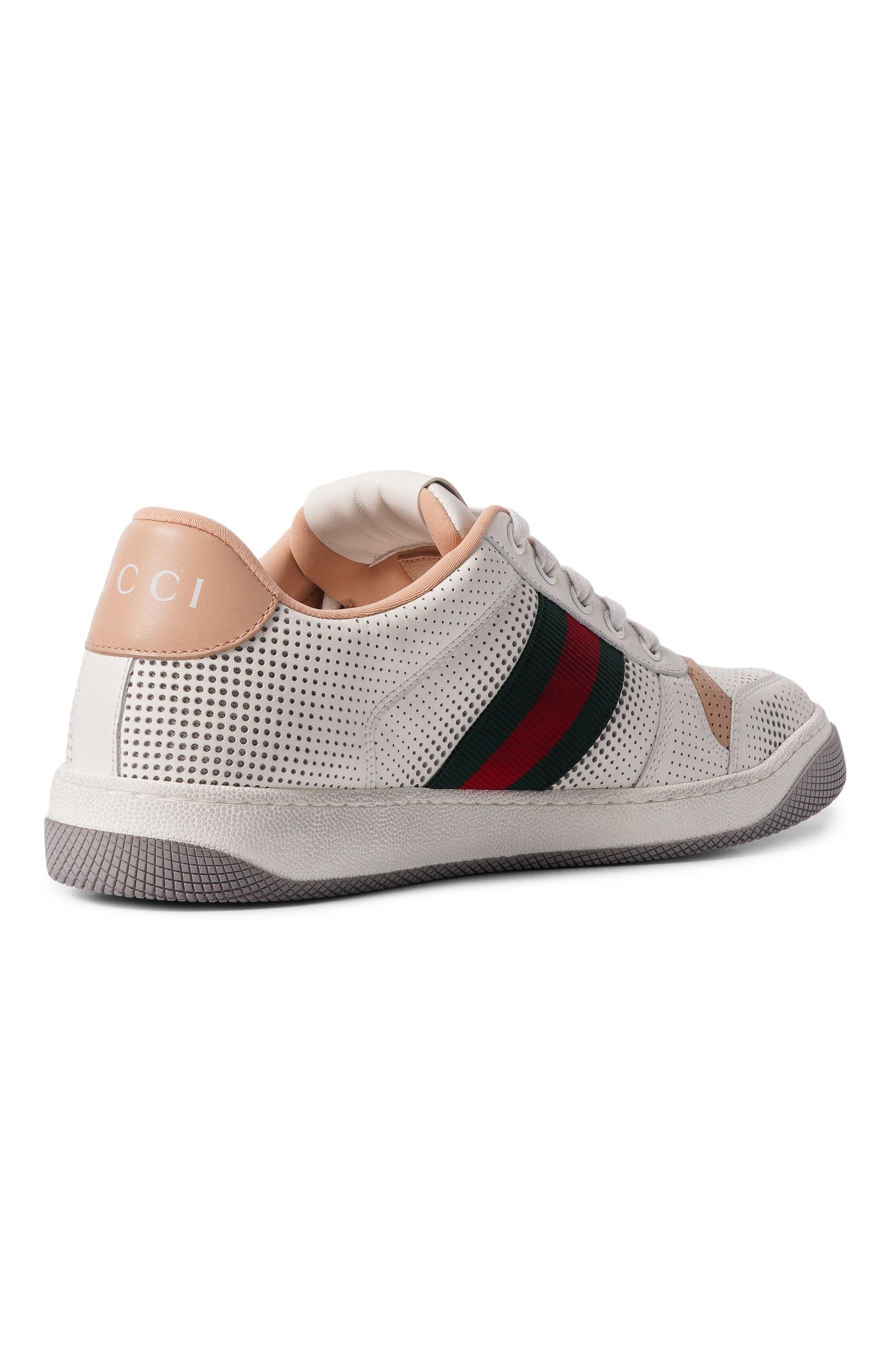 Кожаные кеды screener GUCCI белого цвета по цене 109500 руб., арт. A000MV/AAGVY, фото 5 Кожаные кеды screener GUCCI, арт. A000MV/AAGVY, фото 5