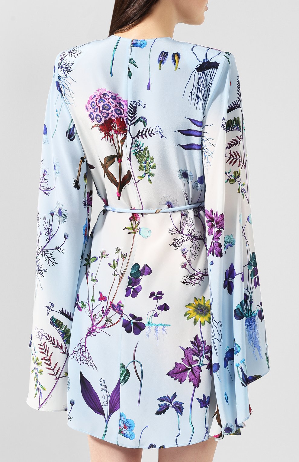 Шелковое платье STELLA MCCARTNEY синего цвета по цене 121500 руб., арт. 600163/S0A10, фото 4 Шелковое платье STELLA MCCARTNEY, арт. 600163/S0A10, фото 4