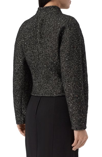Жакет ELIE SAAB серого цвета по цене 343000 руб., арт. J0286NF26/LR002, фото 4 Жакет ELIE SAAB, арт. J0286NF26/LR002, фото 4