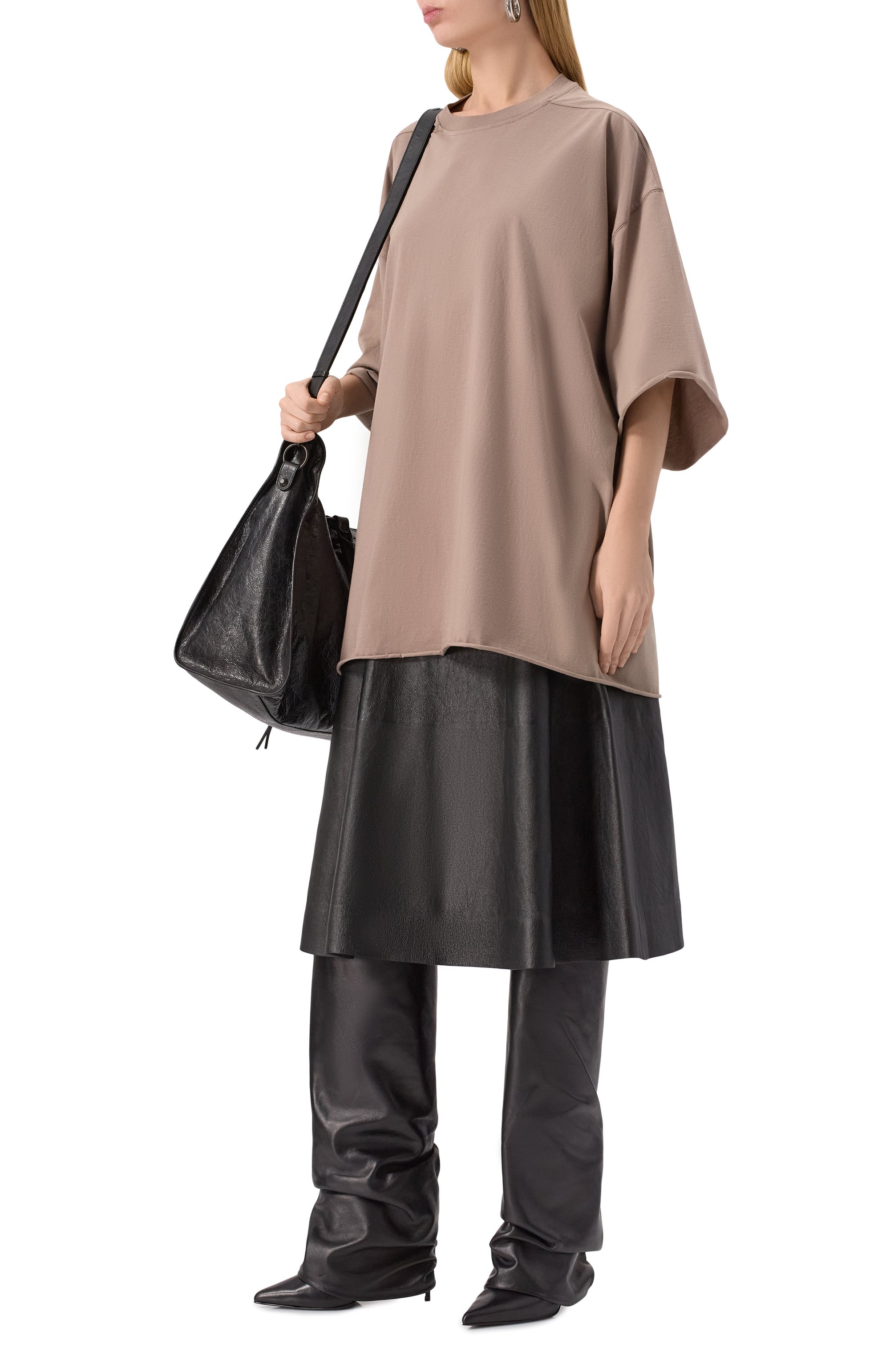 Хлопковая футболка RICK OWENS, арт. RP01E7204/JA, фото 2