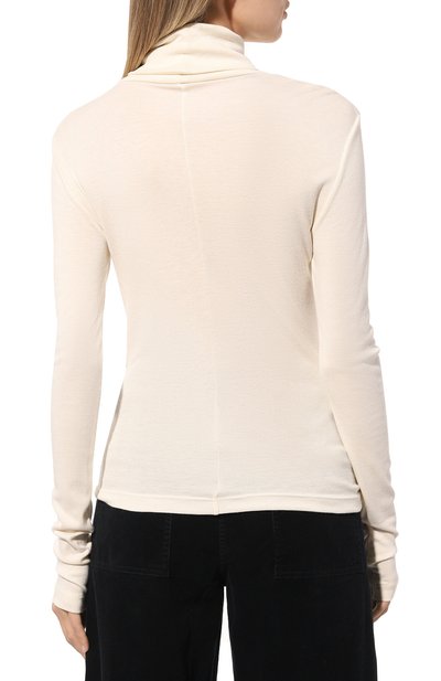 Водолазка HELMUT LANG молочного цвета по цене 21300 руб., арт. 001HW518, фото 4 Водолазка HELMUT LANG, арт. 001HW518, фото 4
