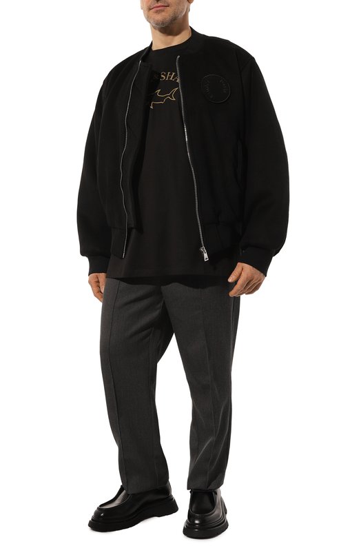 Хлопковая футболка Paul&Shark 24411032 Чёрный  24411032 Фото 2