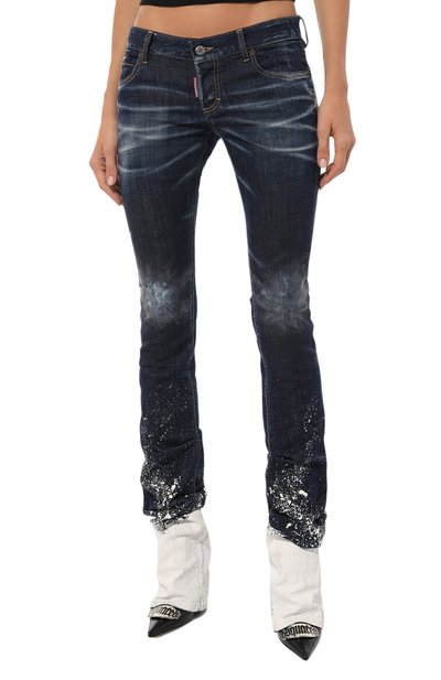 Джинсы DSQUARED2 темно-синего цвета по цене 97800 руб., арт. S72LB0811/S30342, фото 3 Джинсы DSQUARED2, арт. S72LB0811/S30342, фото 3