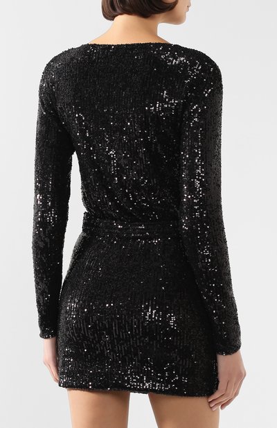 Платье с пайетками SAINT LAURENT, арт. 611960/YB0K2, фото 4