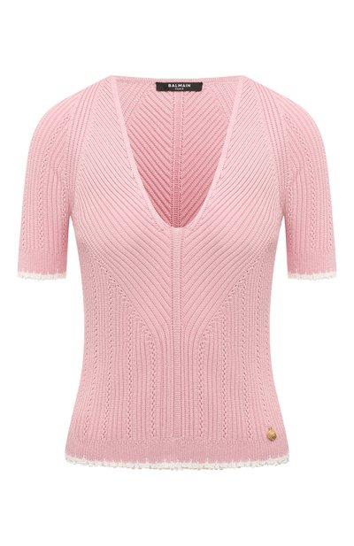 Женский пуловер из вискозы BALMAIN, арт. CF0AL003/KG41