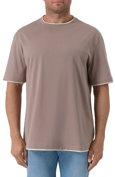 Хлопковая футболка BRUNELLO CUCINELLI, арт. M0B137427W, фото 3