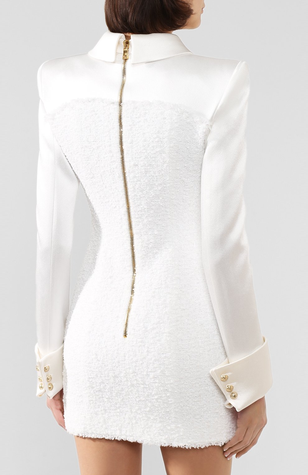 Платье BALMAIN белого цвета по цене 358000 руб., арт. SF16606/X226, фото 4 Платье BALMAIN, арт. SF16606/X226, фото 4