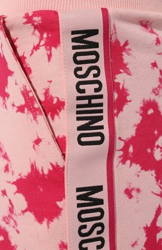 Женские хлопковые шорты MOSCHINO розового цвета, арт. 232V6/A6805/4419 | Фото 5 (Женское Кросс-КТ: Домашние шорты; Материал сплава: Проставлено; Нос: Не проставлено; Материал внешний: Хлопок)