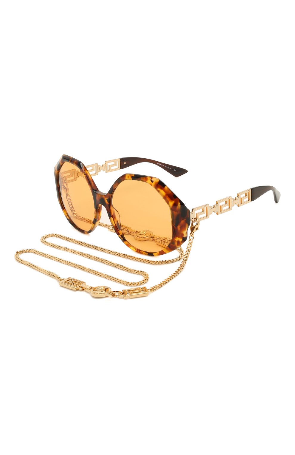 Солнцезащитные очки и цепочка VERSACE коричневого цвета по цене 43550 руб., арт. 4395-5119/7, фото 1 Солнцезащитные очки и цепочка VERSACE, арт. 4395-5119/7, фото 1