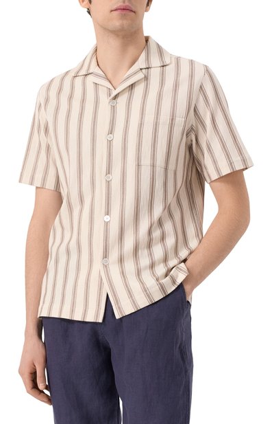 Хлопковая рубашка FEDELI, арт. 8UE00521, фото 3