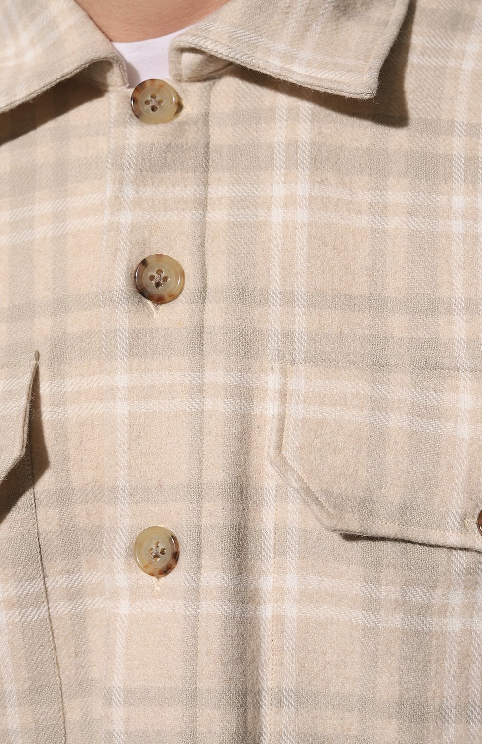 Рубашка из шерсти и хлопка ELEVENTY PLATINUM, арт. F75CAMF07 TES0F163, фото 5