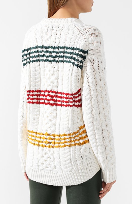 Шерстяной пуловер Rag and Bone Бежевый, фото 4