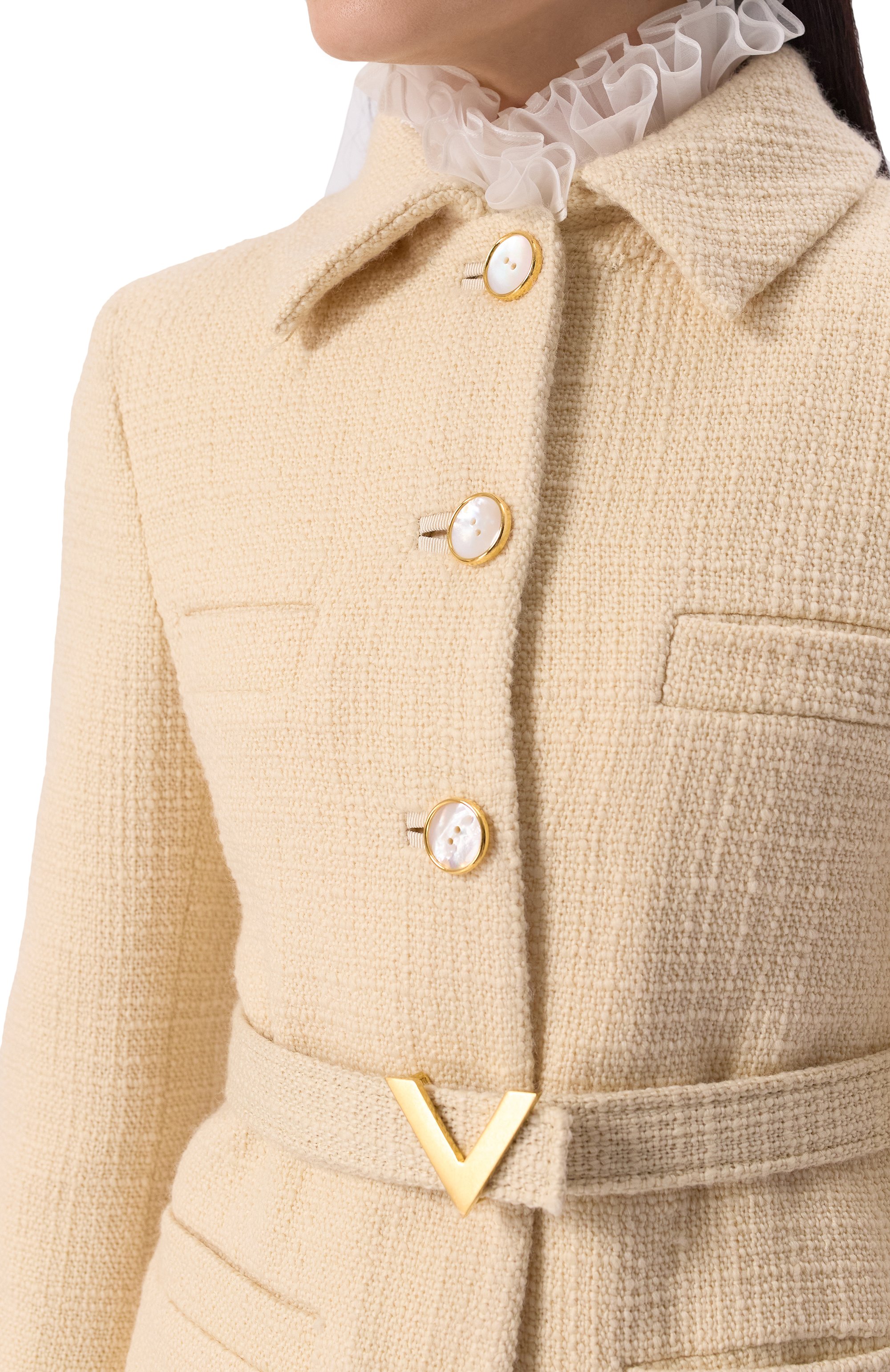 Твидовый жакет VALENTINO, арт. 6B3CE2Z690Y, фото 5