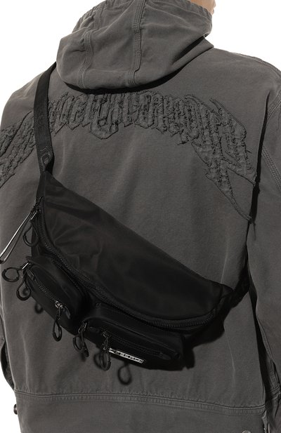 Текстильная поясная сумка ICEBERG черного цвета по цене 22800 руб., арт. 7203/6967, фото 2 Текстильная поясная сумка ICEBERG, арт. 7203/6967, фото 2