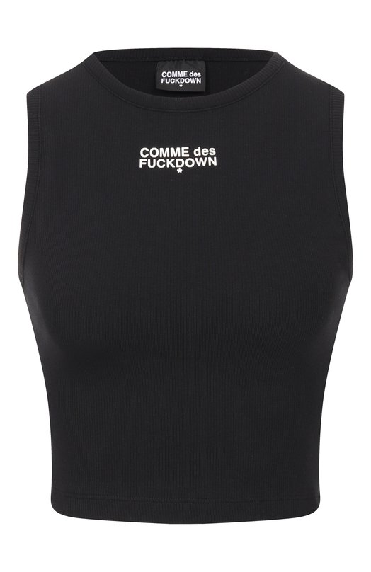 Хлопковая майка Comme des Fuckdown CFABW01600 Чёрный CFABW01600