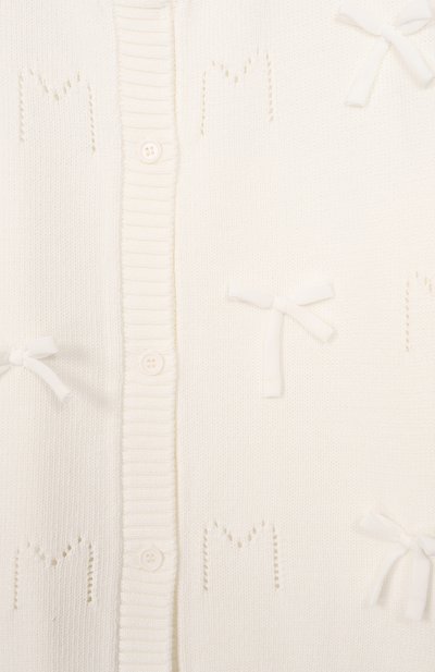 Кардиган из вискозы MONNALISA молочного цвета по цене 20700 руб., арт. 17G801, фото 3 Кардиган из вискозы MONNALISA, арт. 17G801, фото 3