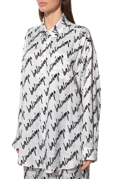 Шелковая рубашка BALENCIAGA, арт. 681050/TLLJ5, фото 3