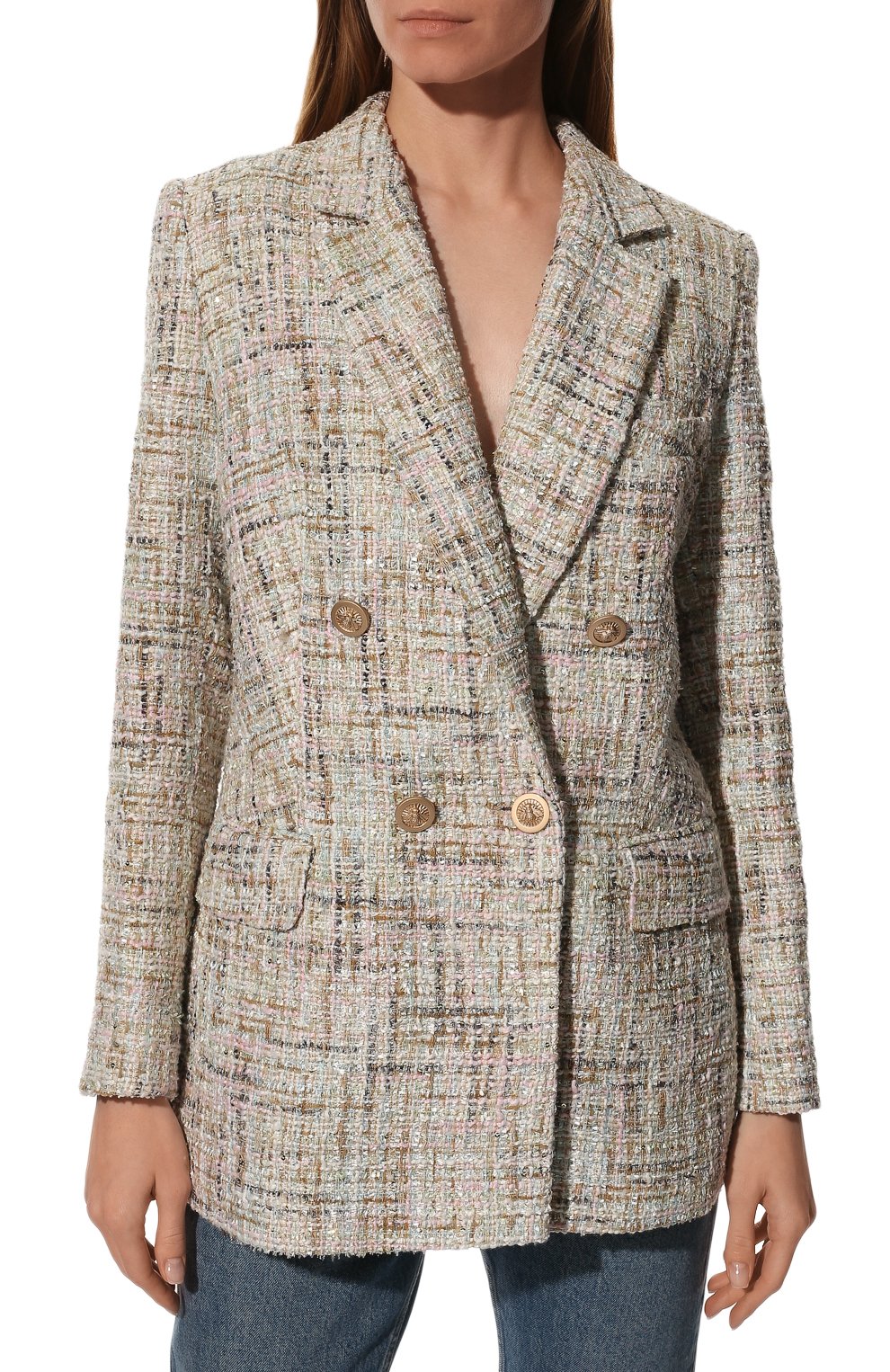 Двубортный жакет SEVEN LAB, арт. JK tw multi beige, фото 3
