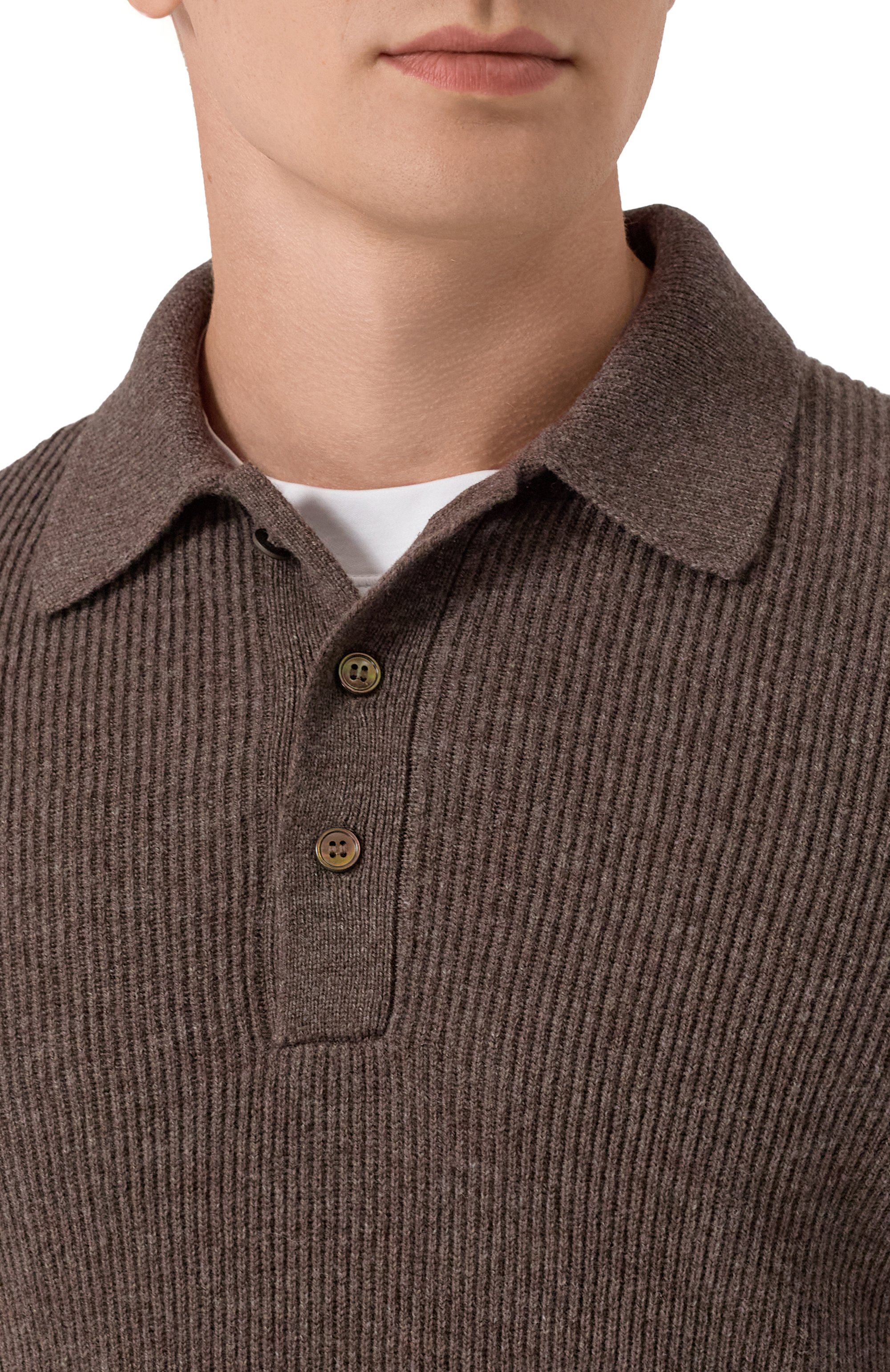 Поло из шерсти и кашемира GRAN SASSO, арт. 57161/19679, фото 5