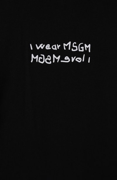 Хлопковая футболка MSGM KIDS, арт. S5MSJBTH045, фото 3