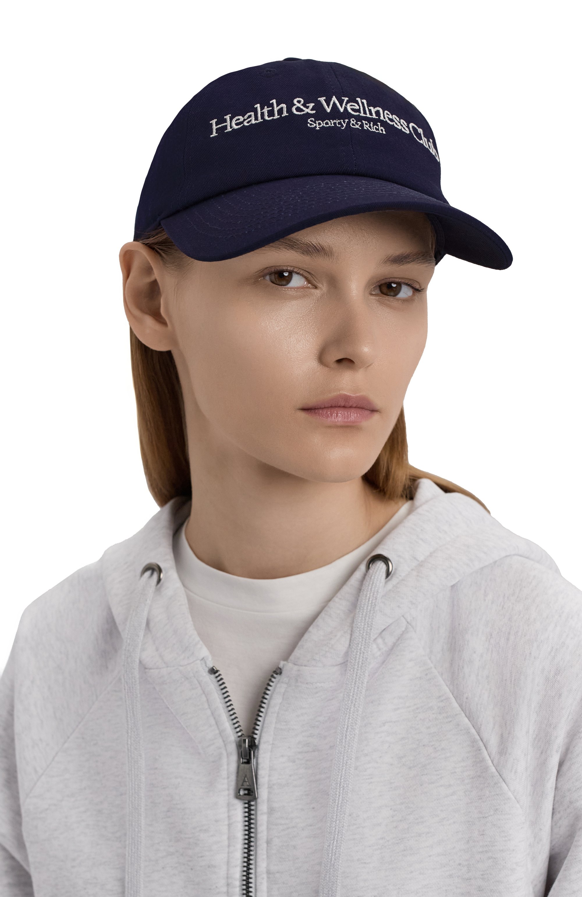 Хлопковая бейсболка SPORTY AND RICH, арт. AC040621402BL106, фото 2