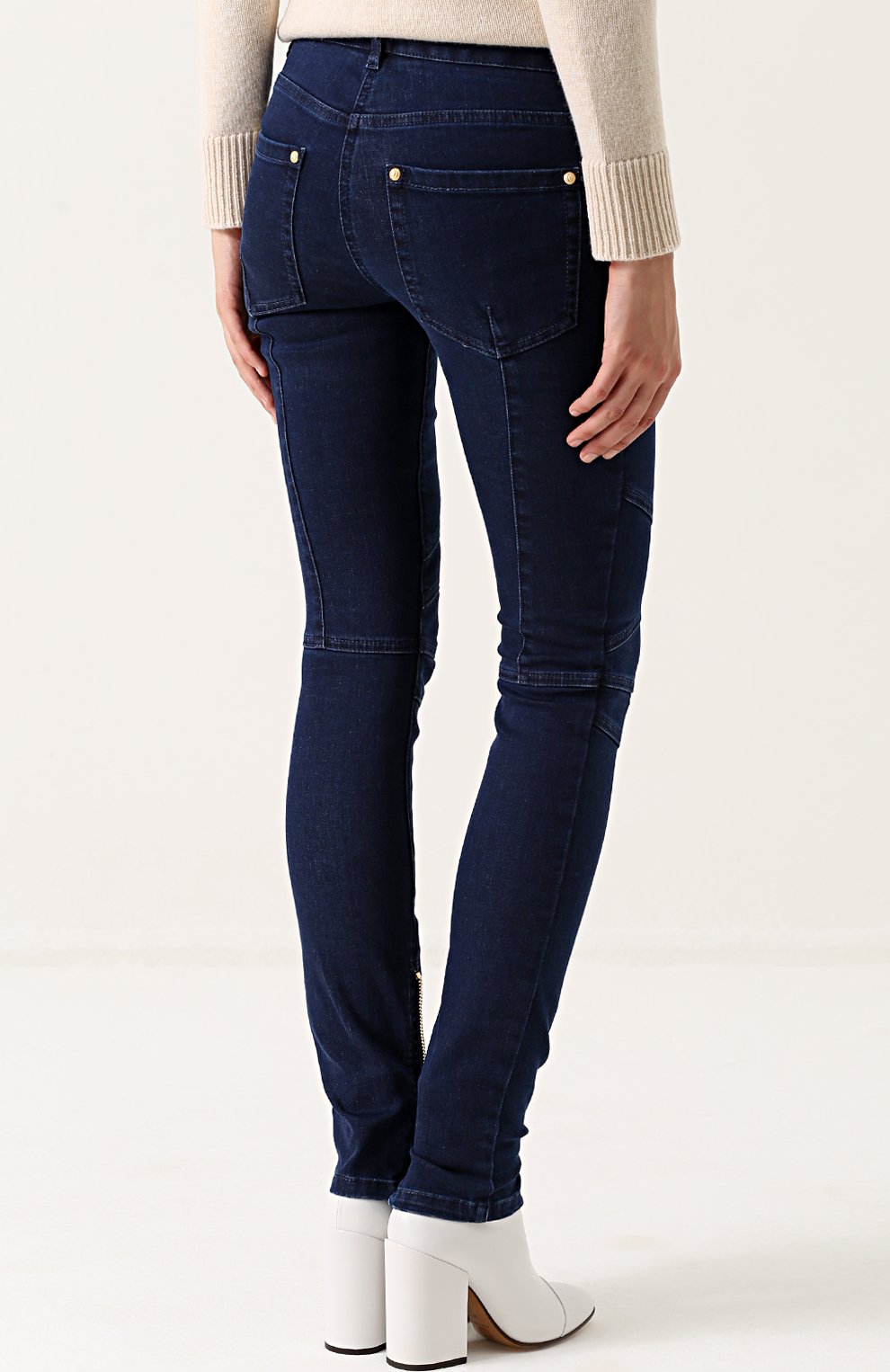 Джинсы-скинни с потертостями BALMAIN, арт. 105514/130K, фото 4