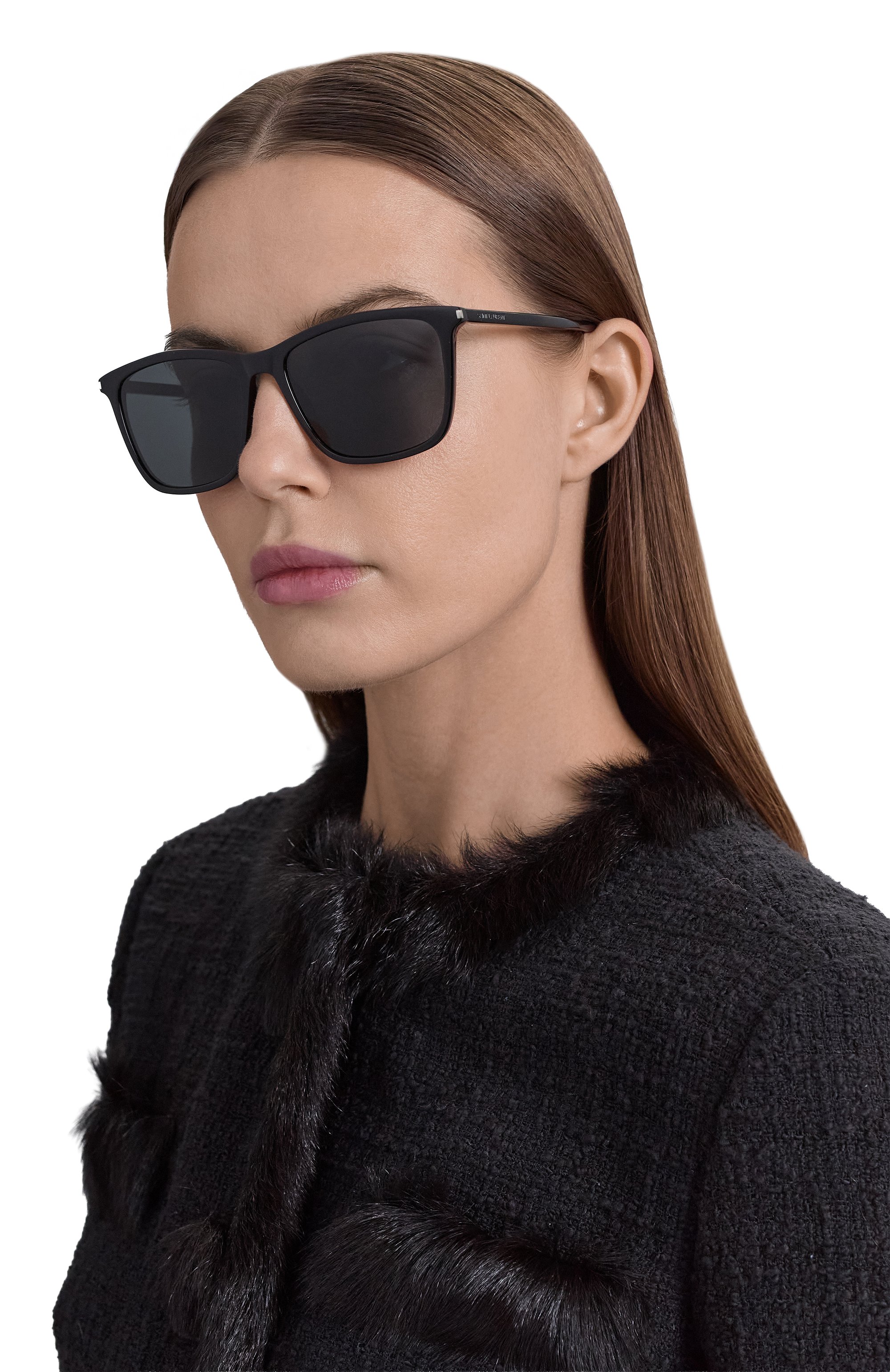 Солнцезащитные очки SAINT LAURENT черного цвета по цене 36100 руб., арт. SL 851 001, фото 3 Солнцезащитные очки SAINT LAURENT, арт. SL 851 001, фото 3