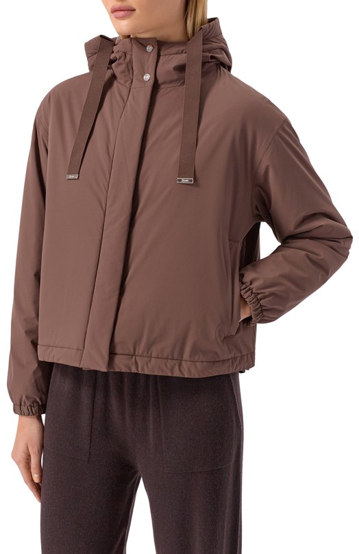 Утепленная куртка Herno GC00070DR/12387SZ Коричневый  GC00070DR/12387SZ Фото 3